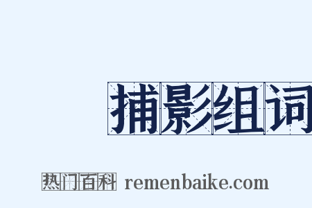 繫風捕影组词是什么意思的图片